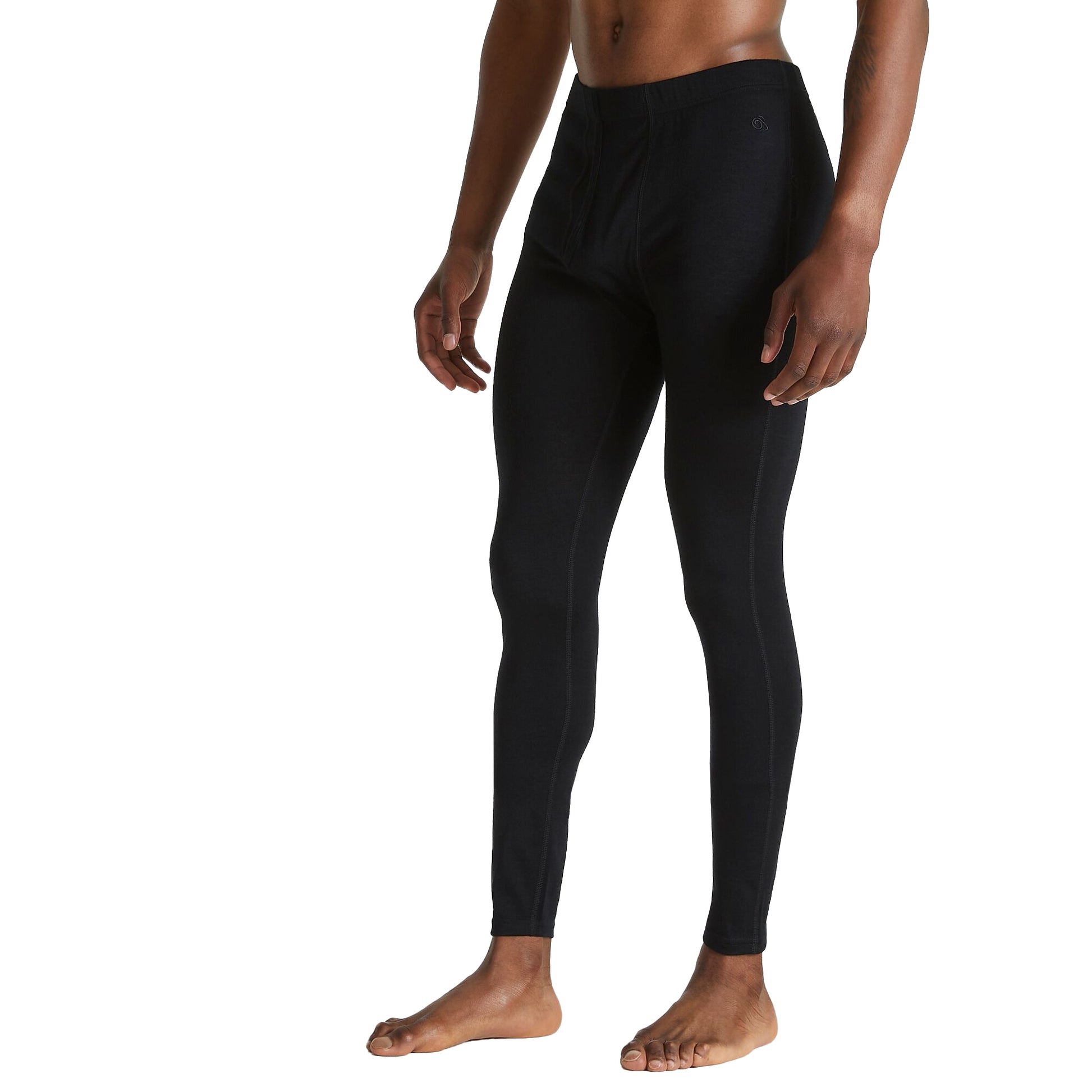 Black - Lifestyle - Craghoppers Mens Merino Baselayer Tights