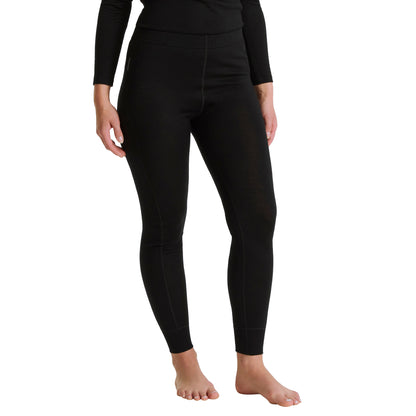 Black - Side - Craghoppers Womens-Ladies Merino Baselayer Tights
