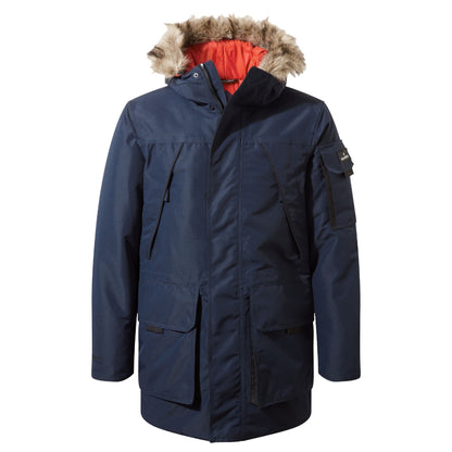 Blue Navy - Front - Craghoppers Mens Bishorn Waterproof Jacket