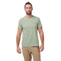 Agave Green Stripe - Back - Craghoppers Mens NosiLife Ina Short Sleeved T-Shirt