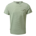 Agave Green Stripe - Front - Craghoppers Mens NosiLife Ina Short Sleeved T-Shirt