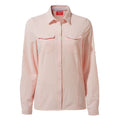 Seashell Pink - Front - Craghoppers Womens-Ladies NosiLife Pro III Long Sleeved Shirt