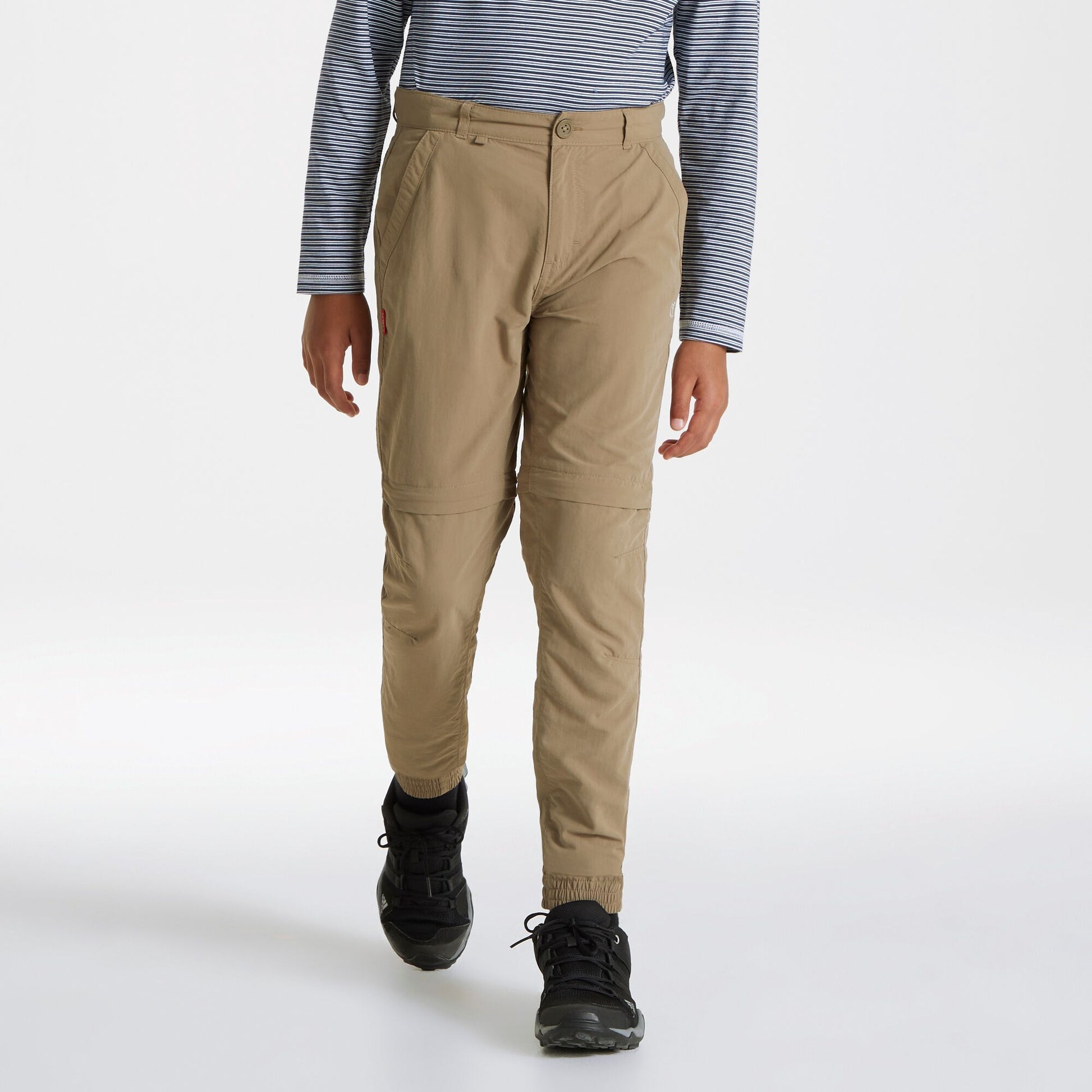 Pebble - Side - Craghoppers Childrens-Kids NosiLife Terrigal Convertible Trousers