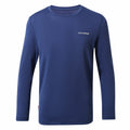 Lapis Blue - Front - Craghoppers Childrens-Kids NosiLife Jago Long Sleeved T-Shirt