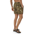 Moss Green Print - Side - Craghoppers Mens Nosilife Swim Shorts