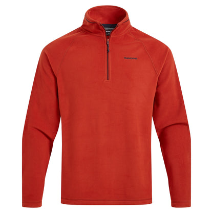 Carnelian Orange - Front - Craghoppers Mens Corey VI Half Zip Fleece Top