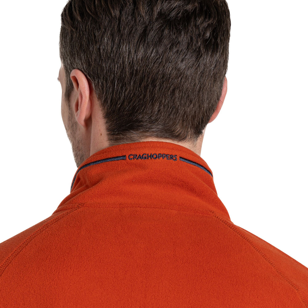 Carnelian Orange - Side - Craghoppers Mens Corey VI Half Zip Fleece Top