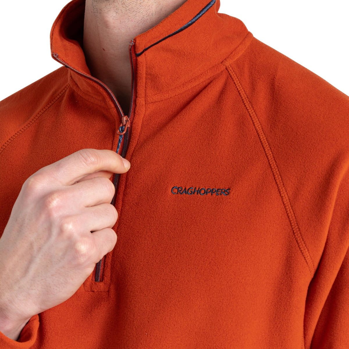 Carnelian Orange - Lifestyle - Craghoppers Mens Corey VI Half Zip Fleece Top
