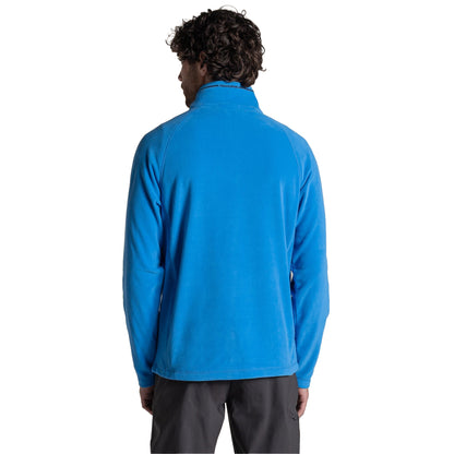 Sky Azure - Back - Craghoppers Mens Corey VI Half Zip Fleece Top