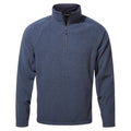 Navy Marl - Front - Craghoppers Mens Corey VI Half Zip Fleece Top