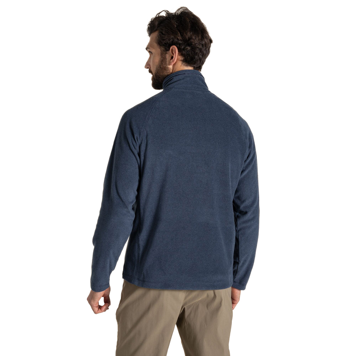 Navy Marl - Back - Craghoppers Mens Corey VI Half Zip Fleece Top