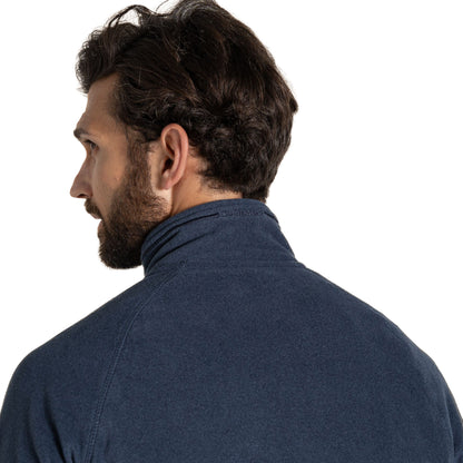 Navy Marl - Lifestyle - Craghoppers Mens Corey VI Half Zip Fleece Top