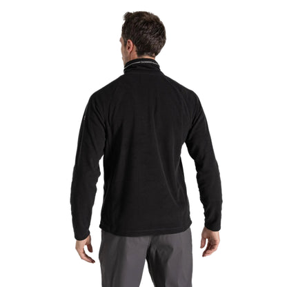 Black - Back - Craghoppers Mens Corey VI Half Zip Fleece Top