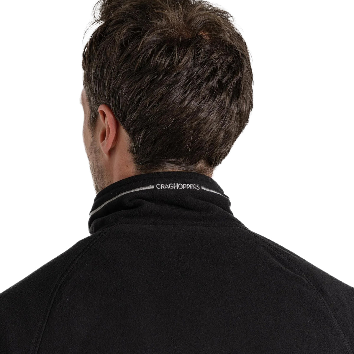 Black - Side - Craghoppers Mens Corey VI Half Zip Fleece Top