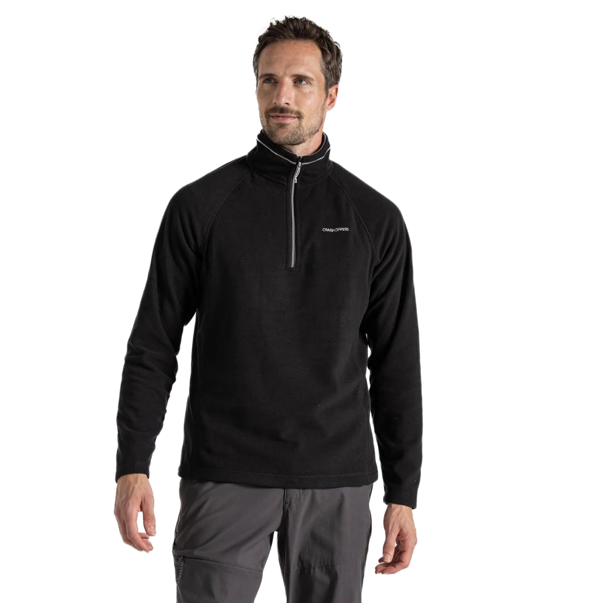 Black - Lifestyle - Craghoppers Mens Corey VI Half Zip Fleece Top
