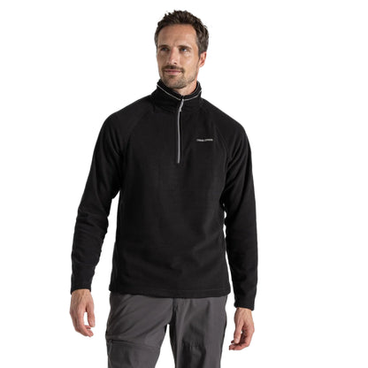 Black - Lifestyle - Craghoppers Mens Corey VI Half Zip Fleece Top