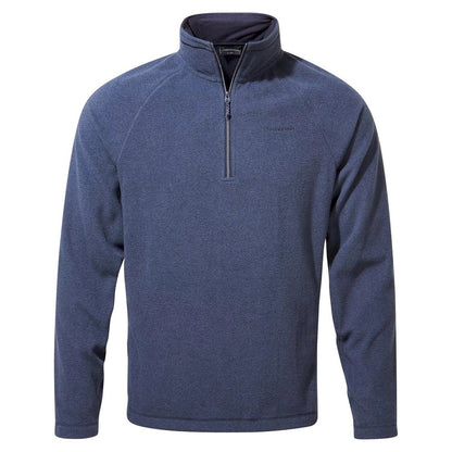 Blue Navy Marl - Front - Craghoppers Mens Corey VI Half Zip Fleece Top