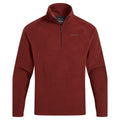 Axinite Red - Front - Craghoppers Mens Corey VI Half Zip Fleece Top