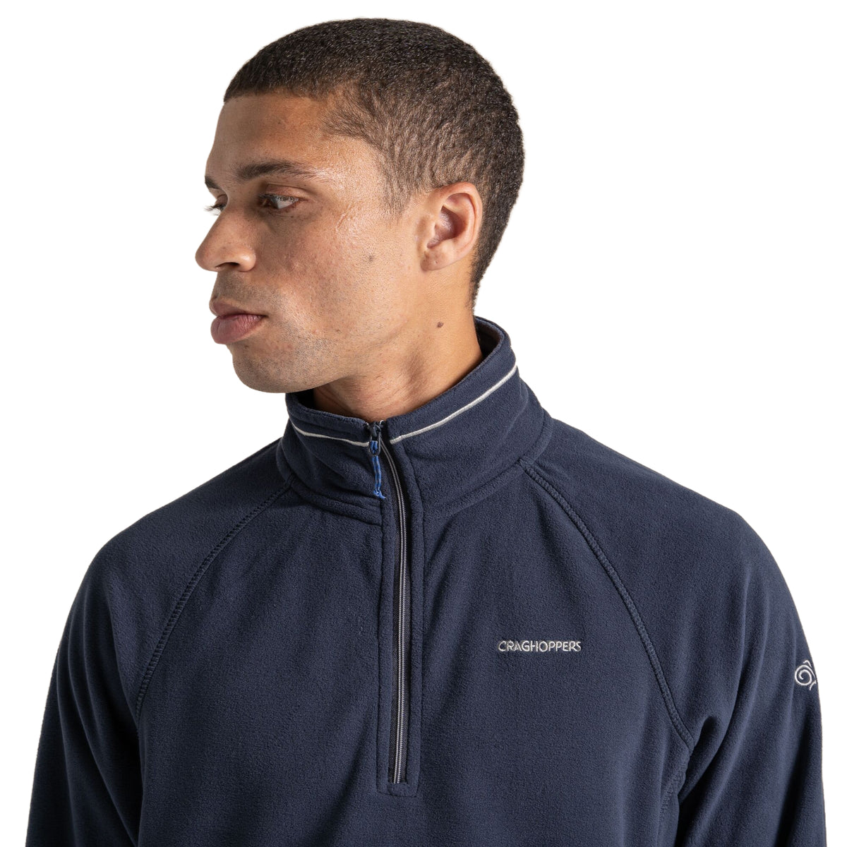 Dark Navy-Blue Navy Marl - Lifestyle - Craghoppers Mens Corey VI Half Zip Fleece Top