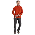 Carnelian Orange - Side - Craghoppers Mens Corey VI Half Zip Fleece Top