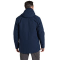 Blue Navy-Linckia Blue - Back - Craghoppers Mens Lorton Waterproof Jacket