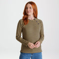 Navy Blue-Raffia - Back - Craghoppers Womens-Ladies Neela Striped Sweatshirt