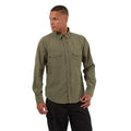 Pebble Grey - Back - Craghoppers Mens Kiwi Long-Sleeved Shirt