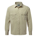 Oatmeal Grey - Front - Craghoppers Mens Kiwi Long-Sleeved Shirt