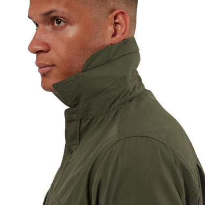Cedar Green - Close up - Craghoppers Mens Kiwi Long-Sleeved Shirt