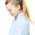 Harbour Blue - Pack Shot - Craghoppers Girls Angda Half Zip Fleece Top