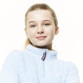 Harbour Blue - Close up - Craghoppers Girls Angda Half Zip Fleece Top