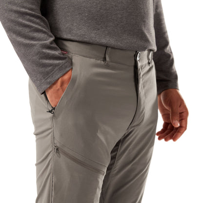Pebble Grey - Pack Shot - Craghoppers Mens Pro Active Nosilife Trousers