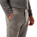 Pebble Grey - Close up - Craghoppers Mens Pro Active Nosilife Trousers
