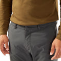 Dark Grey - Close up - Craghoppers Mens Pro Active Nosilife Trousers