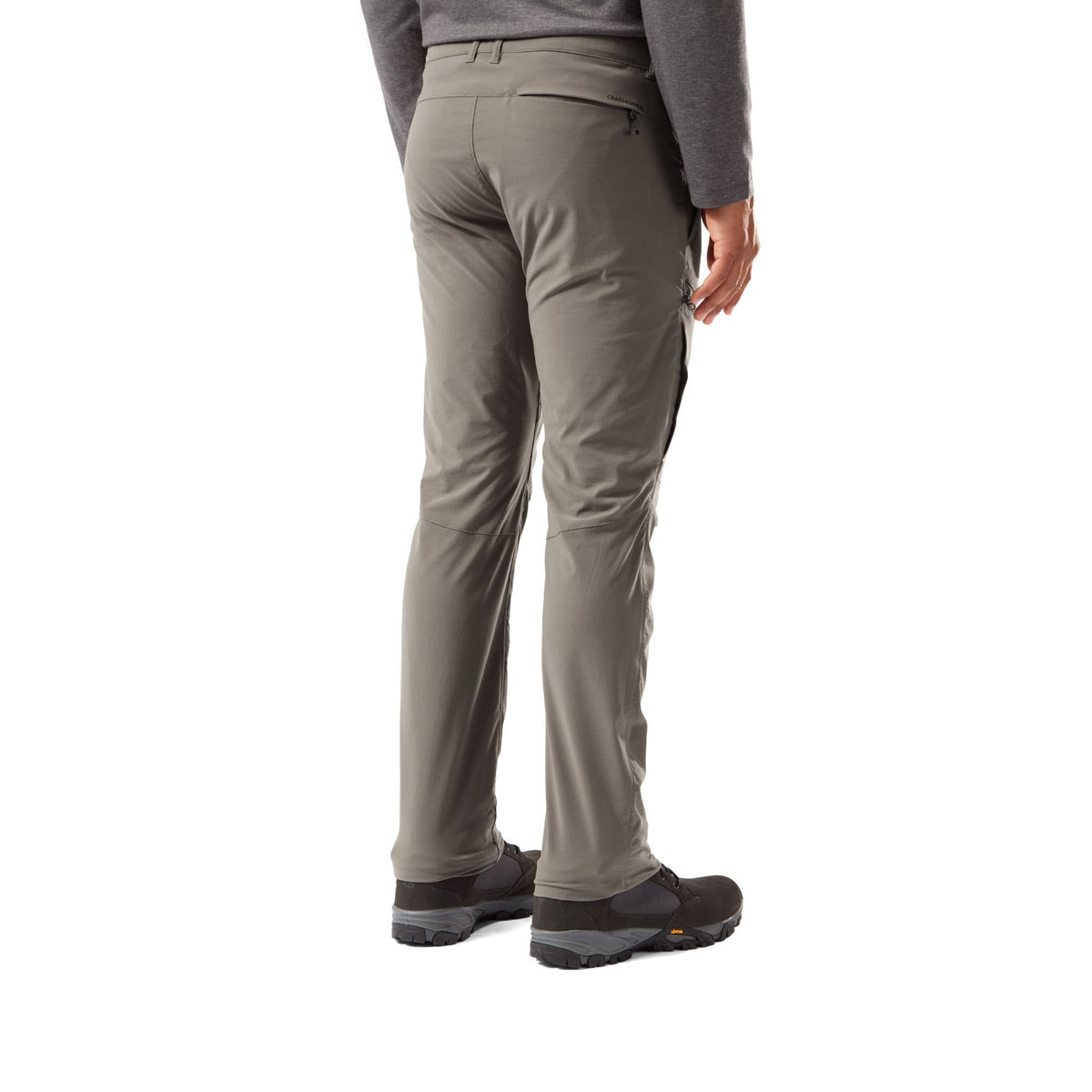 Pebble Grey - Back - Craghoppers Mens Pro Active Nosilife Trousers