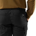 Black - Close up - Craghoppers Mens Kiwi Slim Trousers