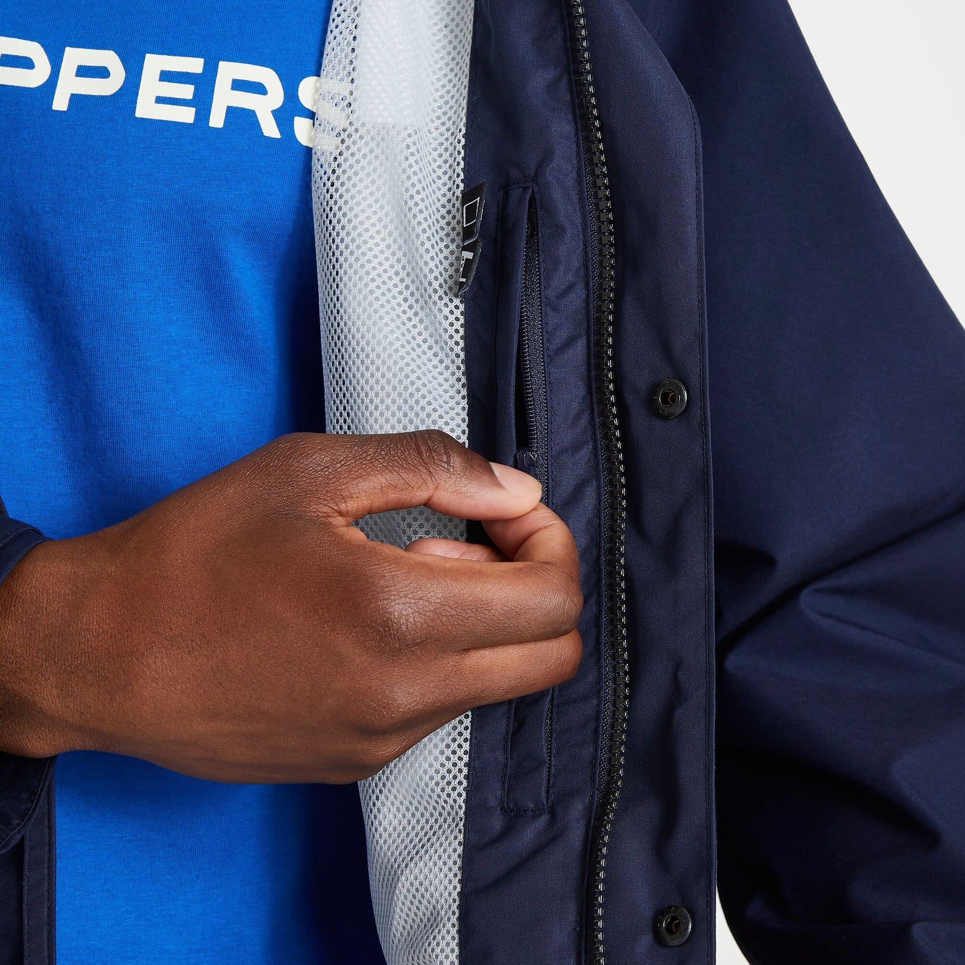 Navy - Side - Craghoppers Mens Talo GORE-TEX Jacket