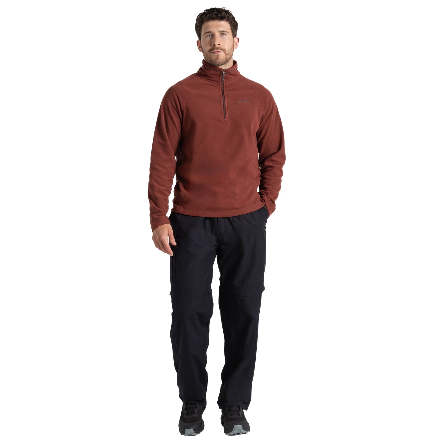 Dark Navy - Side - Craghoppers Mens Kiwi Convertible Trousers