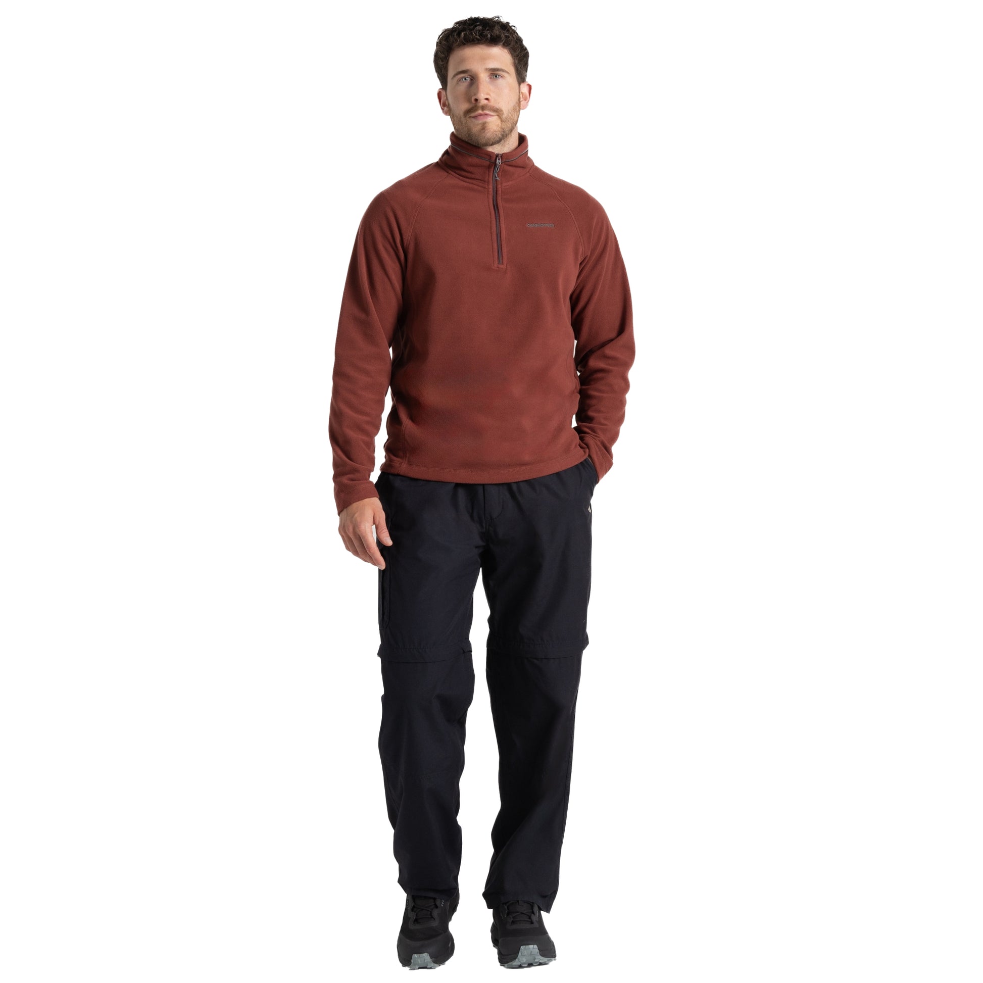 Dark Navy - Side - Craghoppers Mens Kiwi Convertible Trousers