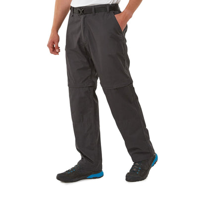 Black Pepper - Side - Craghoppers Mens Kiwi Convertible Trousers