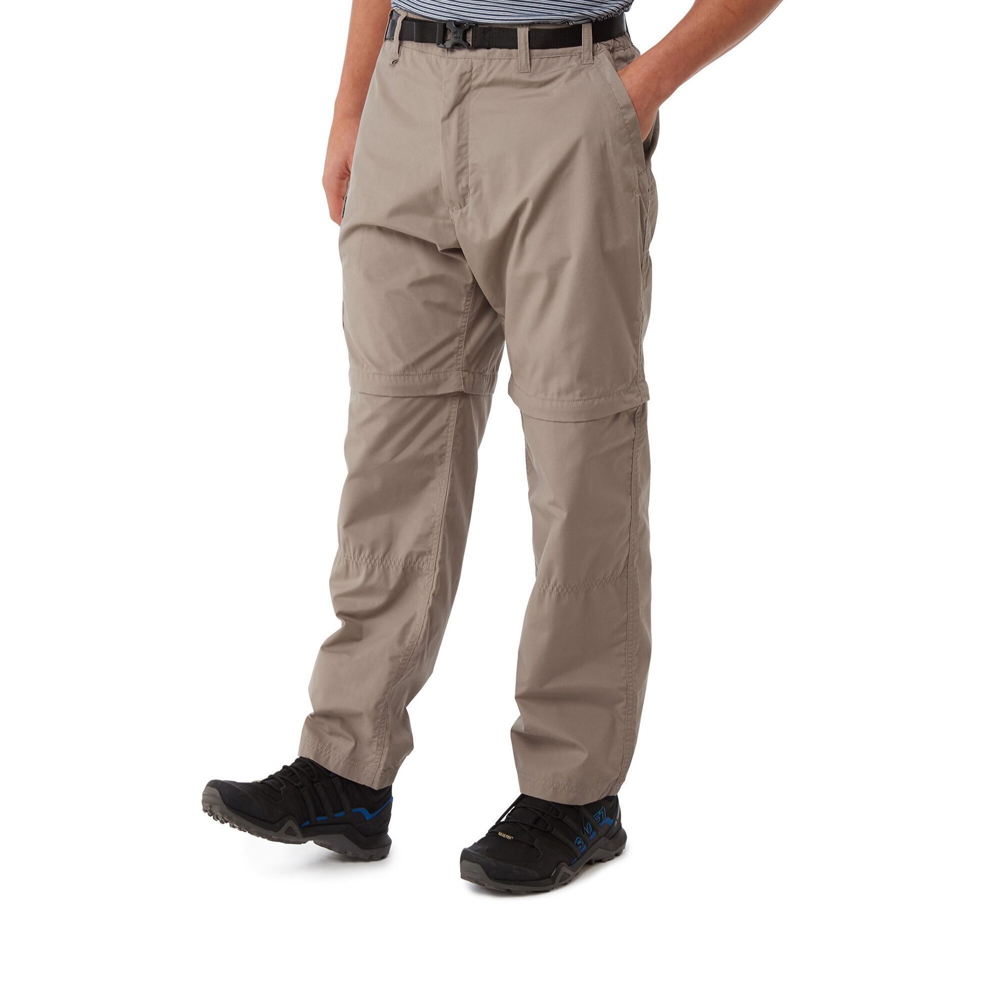 Taupe - Lifestyle - Craghoppers Mens Kiwi Convertible Trousers
