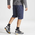 Steel Blue - Side - Craghoppers Mens Kiwi Long Length Shorts