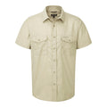 Oatmeal Grey - Front - Craghoppers Mens Kiwi Short-Sleeved Shirt