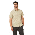 Oatmeal Grey - Back - Craghoppers Mens Kiwi Short-Sleeved Shirt