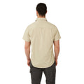 Oatmeal Grey - Side - Craghoppers Mens Kiwi Short-Sleeved Shirt