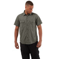 Dark Grey - Back - Craghoppers Mens Kiwi Short-Sleeved Shirt