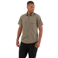 Pebble Grey - Back - Craghoppers Mens Kiwi Short-Sleeved Shirt