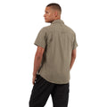 Pebble Grey - Side - Craghoppers Mens Kiwi Short-Sleeved Shirt