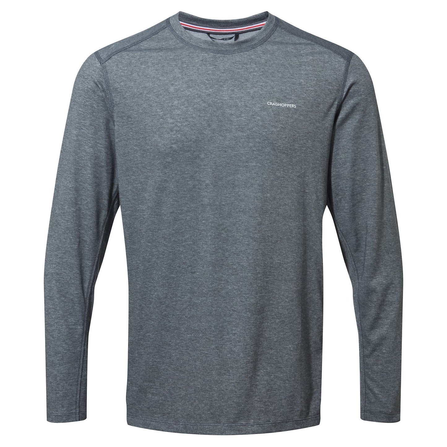 Black Pepper Marl - Front - Craghoppers Mens Talen Nosilife Long-Sleeved T-Shirt
