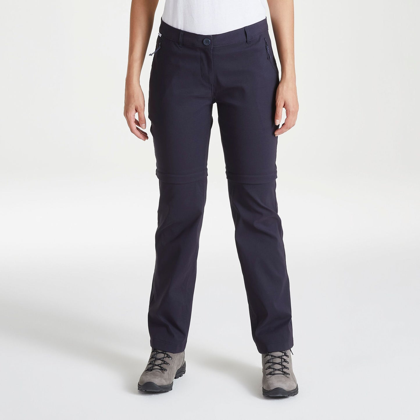 Dark Navy - Lifestyle - Craghoppers Womens-Ladies Kiwi Pro II Convertible Trousers